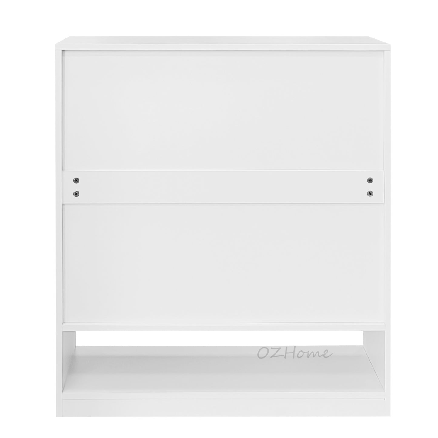 OTTO Minimalist White Shoe Cabinet – BB Double-Door Combo | Model SS-006bb