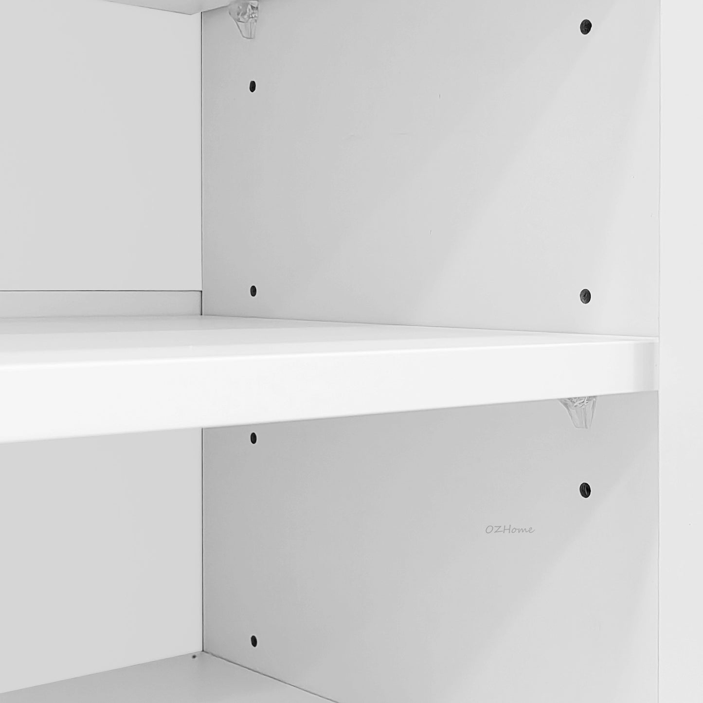 FINN Extra-Large White Four-Door Storage Shoe Cabinet with Drawer | SS-007