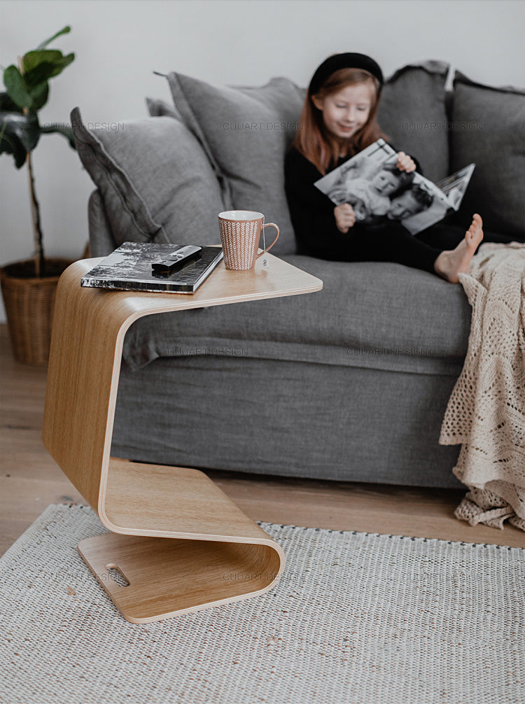 Designer Model Integrated Molded Wooden Side Table | Coffee Table | Storage Table | Side Table | 5095