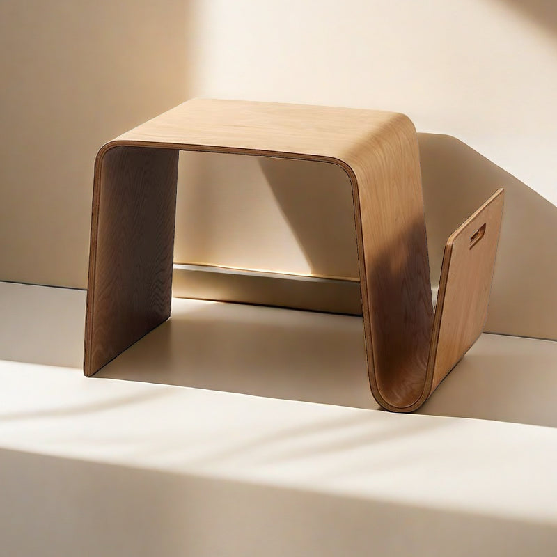 Designer Style Integrated Shaped Wooden Side Table | Coffee Table | Storage Table | End Table 5094