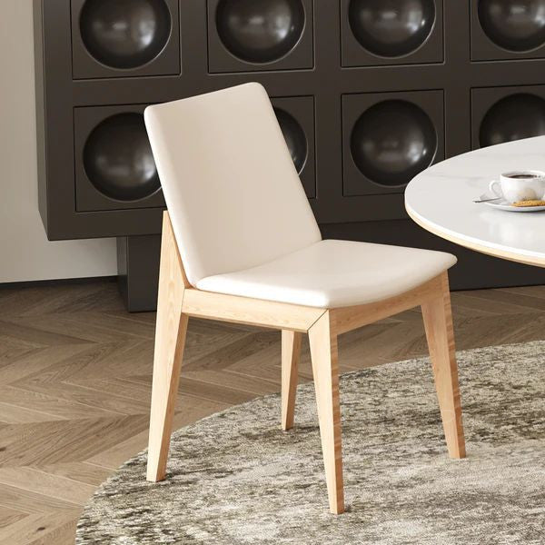 YILARA Sintered Stone Round Dining Table/Lazy Susan/Solid Timber Base/Glossy Fish-belly White Top