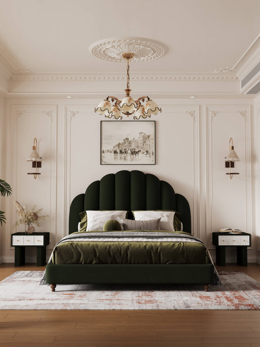 【Pre-order】Théophile French Chic Upholstered Bed Frame Queen | King | Upholstery 01