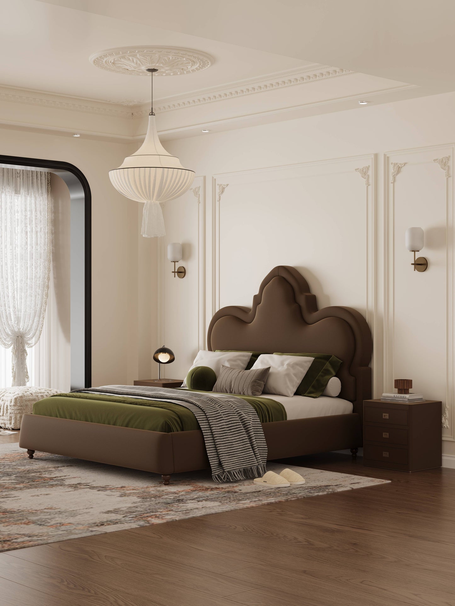 【Pre-order】Théophile French Chic Upholstered Bed Frame Queen | King | Upholstery 04
