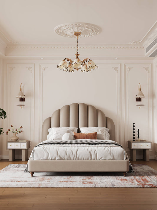 【Pre-order】Théophile French Chic Upholstered Bed Frame Queen | King | Upholstery 02