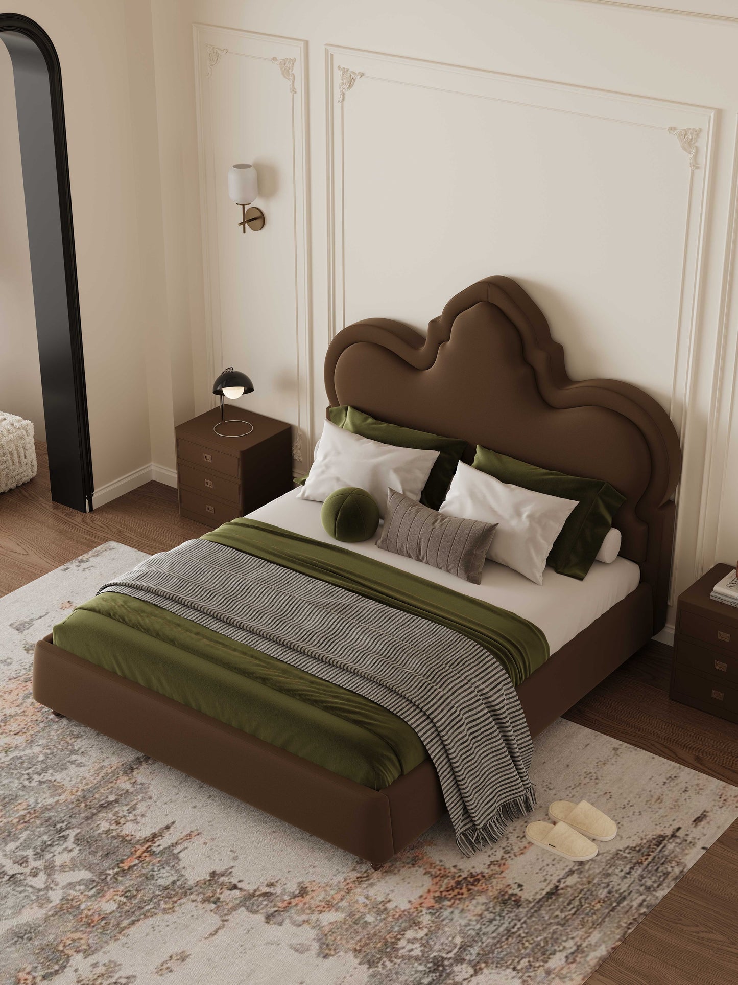 【Pre-order】Théophile French Chic Upholstered Bed Frame Queen | King | Upholstery 04