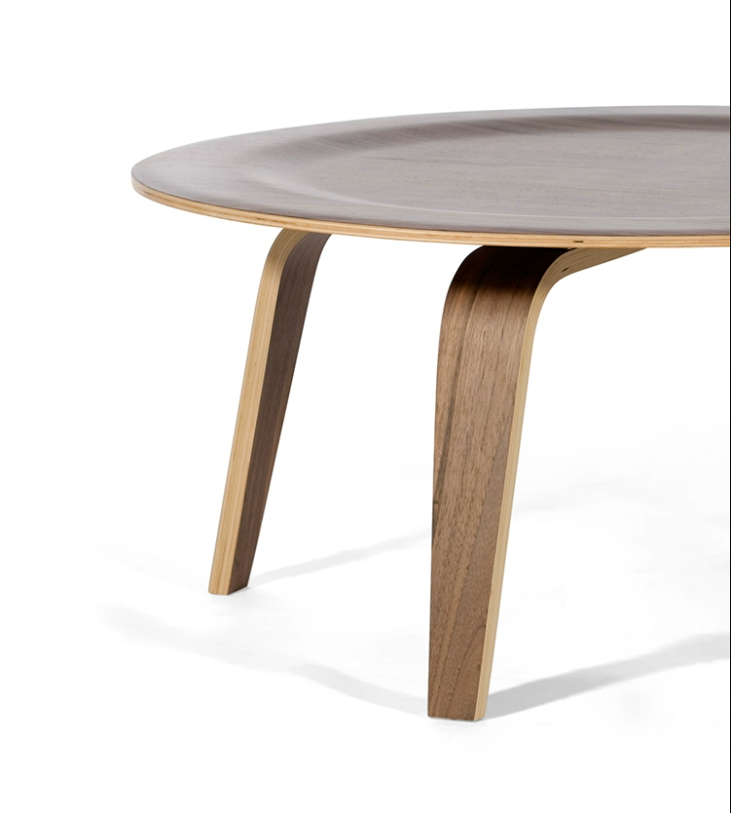 Designer Style Two-Color Options Round Wooden Coffee Table | 5093