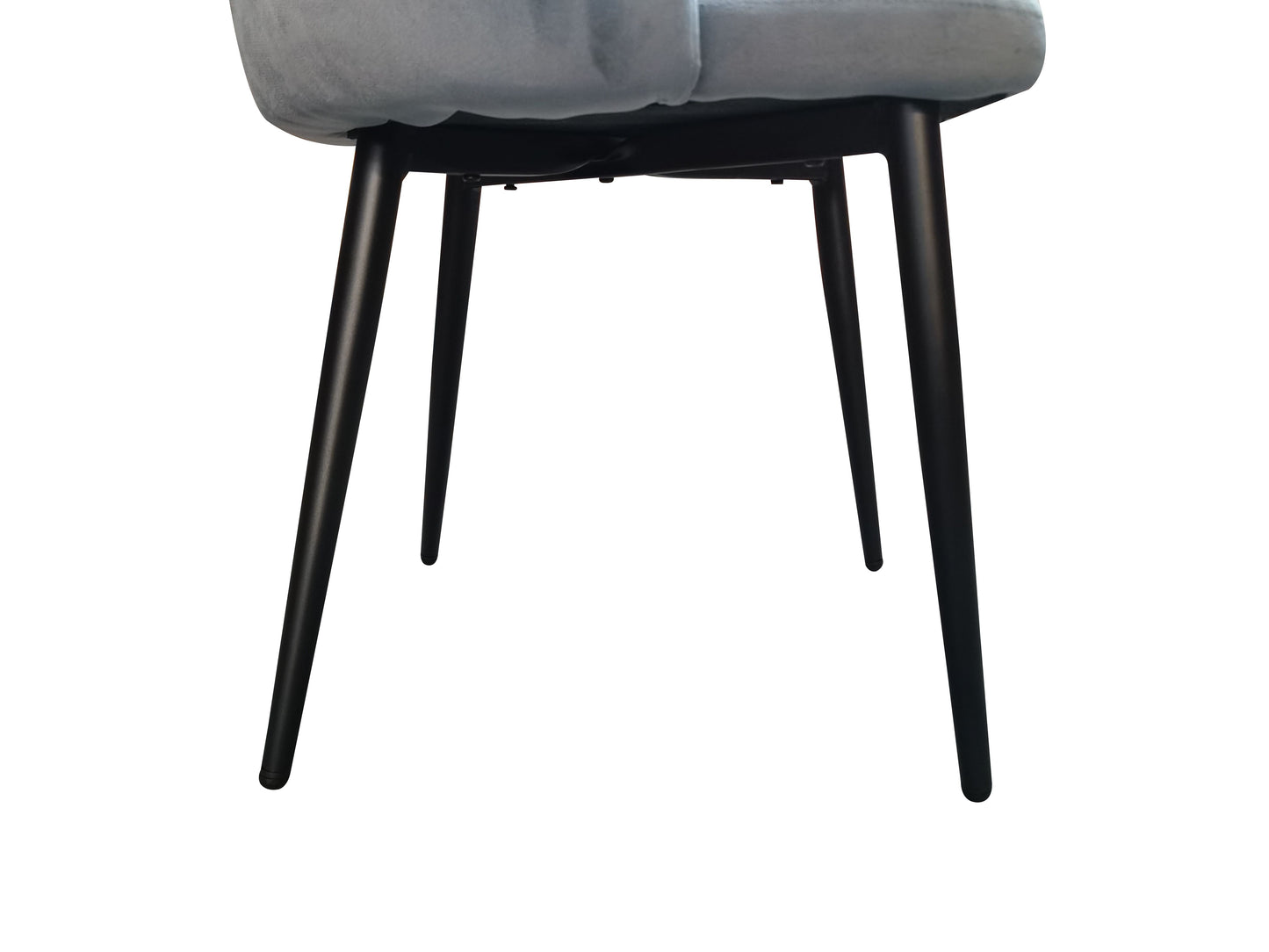 PEIRIS Modern Grey Color Velet Dining Chair |Fabric Chair | Dining Chair