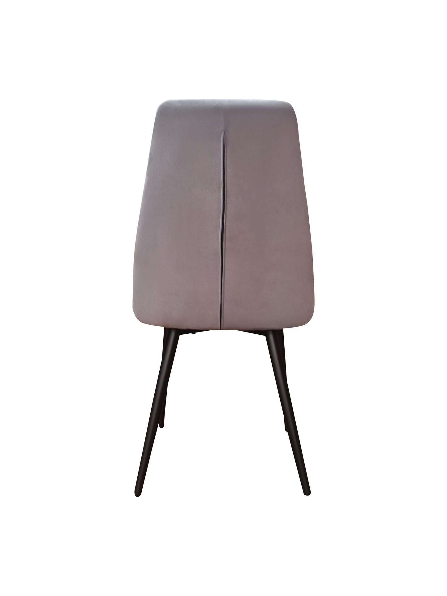 PEIRIS Modern Grey Color Velet Dining Chair |Fabric Chair | Dining Chair