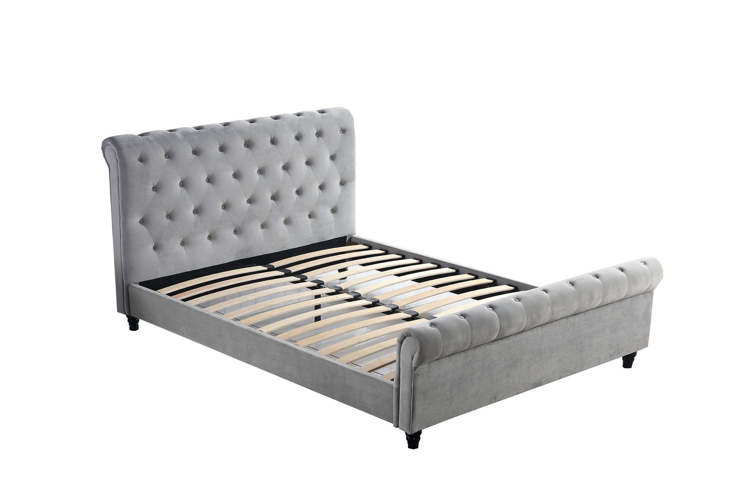 ROYAL Velvet Bed Frame Queen/King 0015