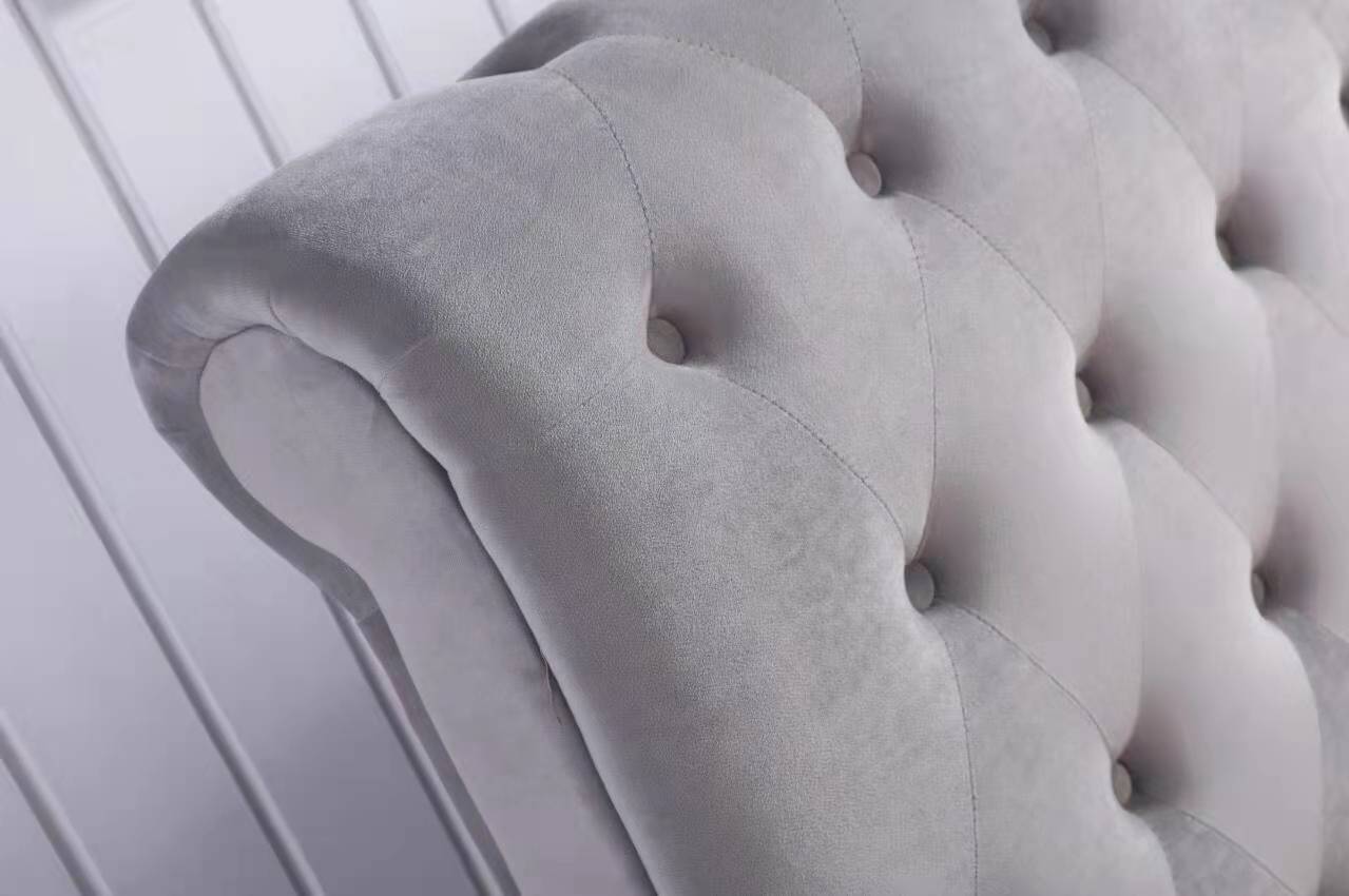ROYAL Velvet Bed Frame Queen/King 0015