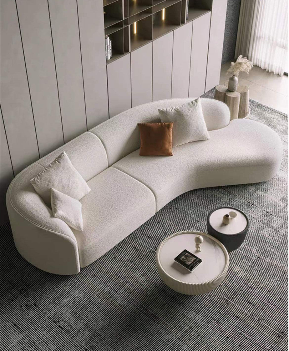 Skye 1046 Curved Velet sofa Designer/contemporary/ Modern
