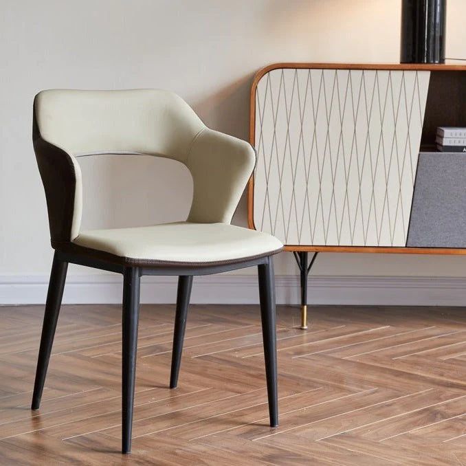 Sesco PU Leather Dining Chair Set of 2/PU Leather/ Contemporary/Grey