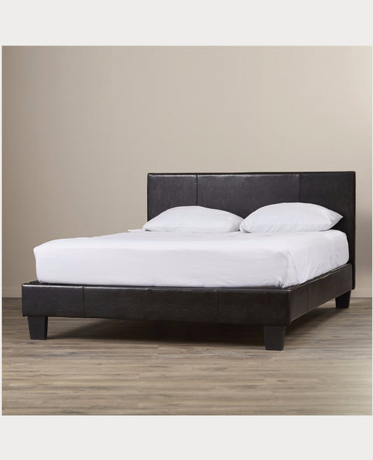 NEO Black PU Leather Bed Frame Double | Queen