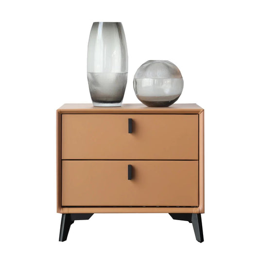 ALESSANDRO Leather Bed Side Table/Nightstand 3034