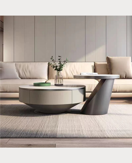 Berkley Nesting Sintered Stone Top Coffee Table Set | Glossy Ceramic top | Luxury5054