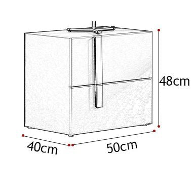 YORDEN Modern Space Grey Bedside Table/Minimalist/Mordern/Nightstand