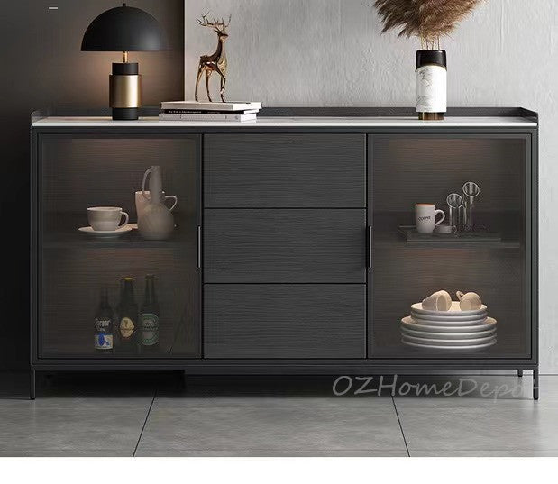 Vickie Buffet Sideboard Cabinet/ Sintered Stone Top/wood/solid timber