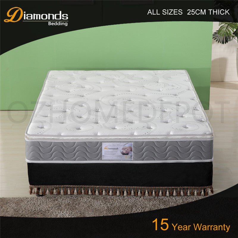 OSANA Extra Firm Mattress with High Density Sponge Pillow Top Double|Queen|King