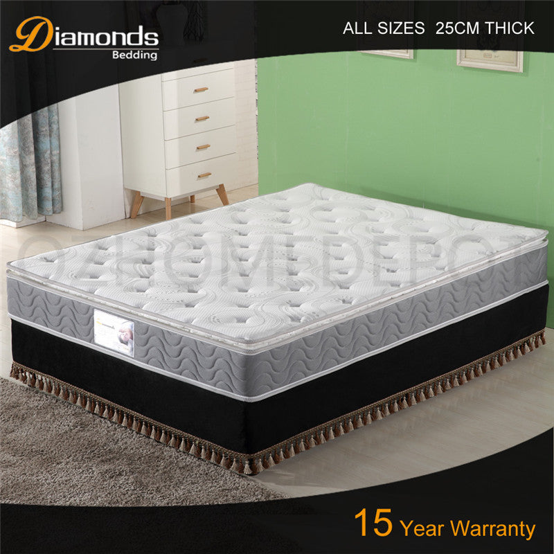 OSANA Extra Firm Mattress with High Density Sponge Pillow Top Double|Queen|King