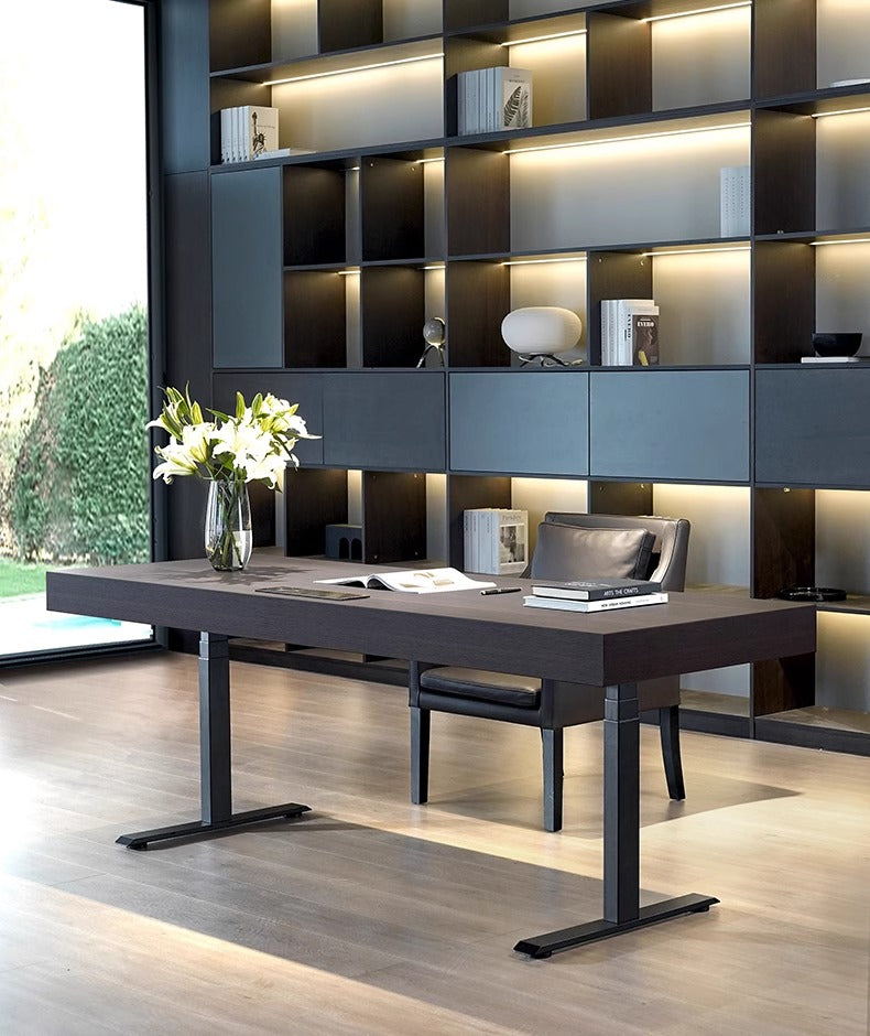 ELVIR Premium Solid Wood Electric Height Adjustable Desk – 180cm | 6016-180