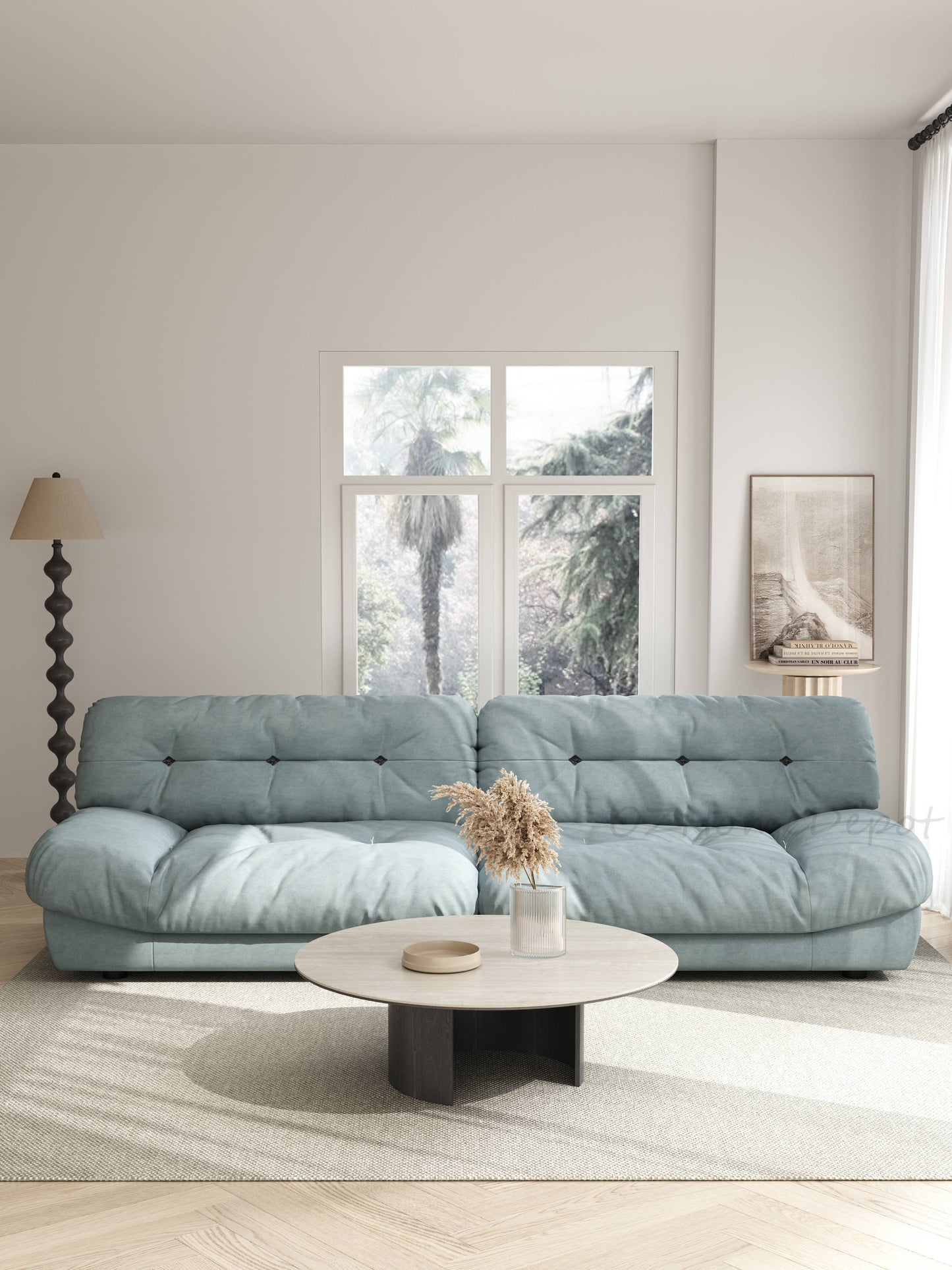 CLOUD High-End Marsha Matte Fabric Internet Celebrity Cloud Sofa. Customizable in Multiple Colors.