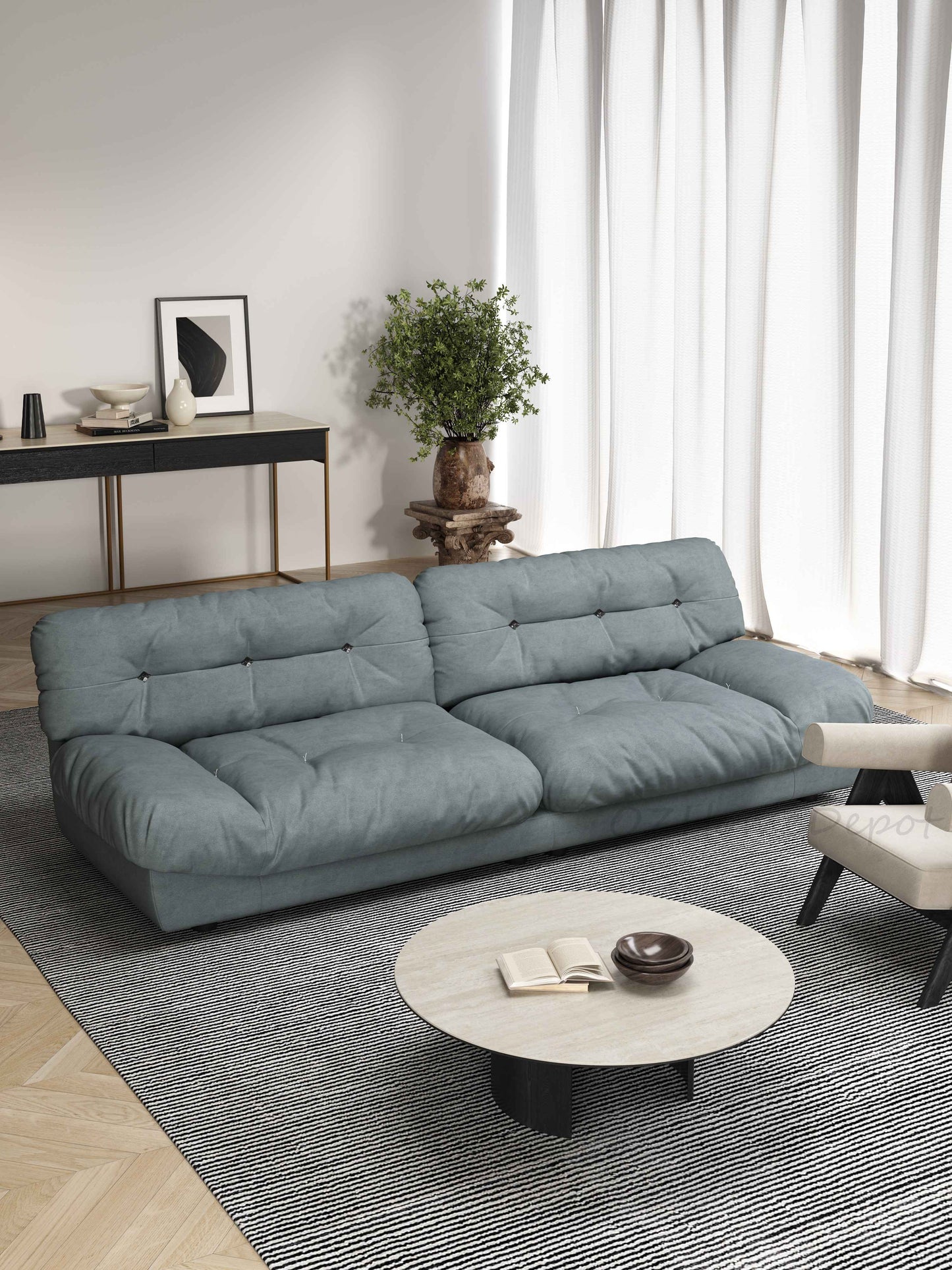 CLOUD High-End Marsha Matte Fabric Internet Celebrity Cloud Sofa. Customizable in Multiple Colors.