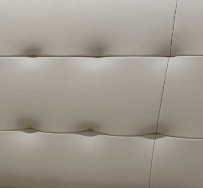 FREE 2 Bedside Tables】HAVANA Genuine Leather Tufted Bed Frame | Integrated Slatted Base | Model 1012