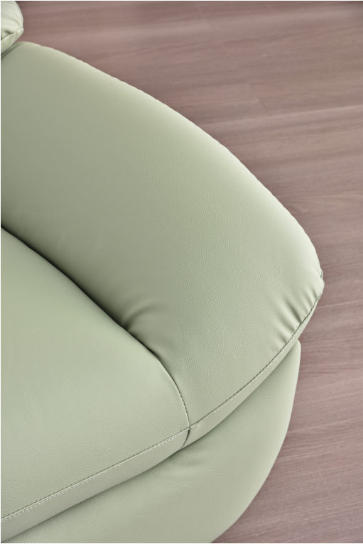【Pre-Order】 Warm Beige & Grey Cat-Scratch Fabric Manual Recliner Chair with Footrest