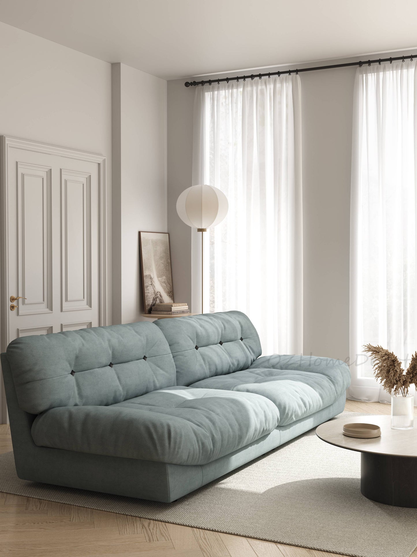 CLOUD High-End Marsha Matte Fabric Internet Celebrity Cloud Sofa. Customizable in Multiple Colors.