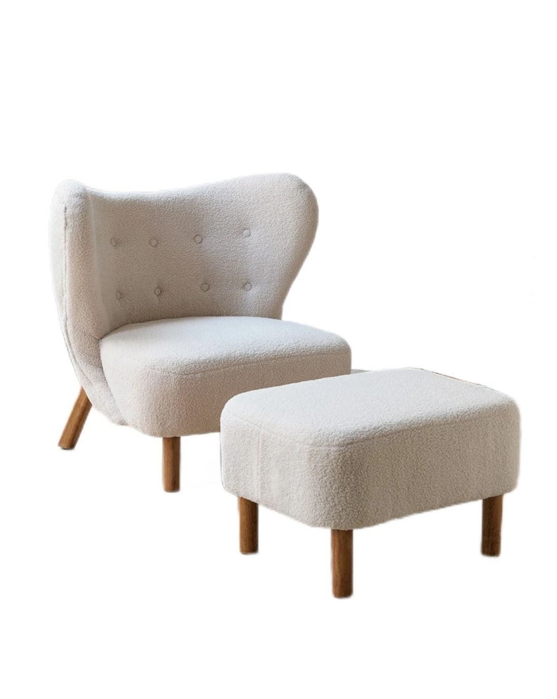 [Special Offer: Free Ottoman] SNAIL Multi-Color Popular Milk White She ...