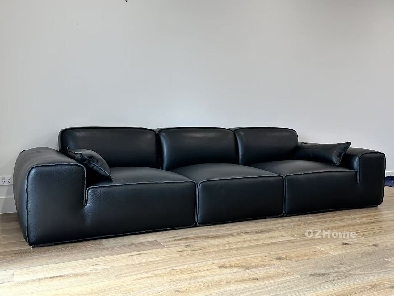 TITAN  360cm Genuine Leather Sofa Oversized Full-Length Real Leather Sofa for Modern Living Rooms