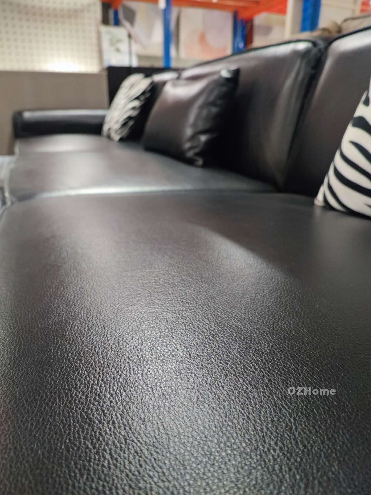 TITAN  360cm Genuine Leather Sofa Oversized Full-Length Real Leather Sofa for Modern Living Rooms