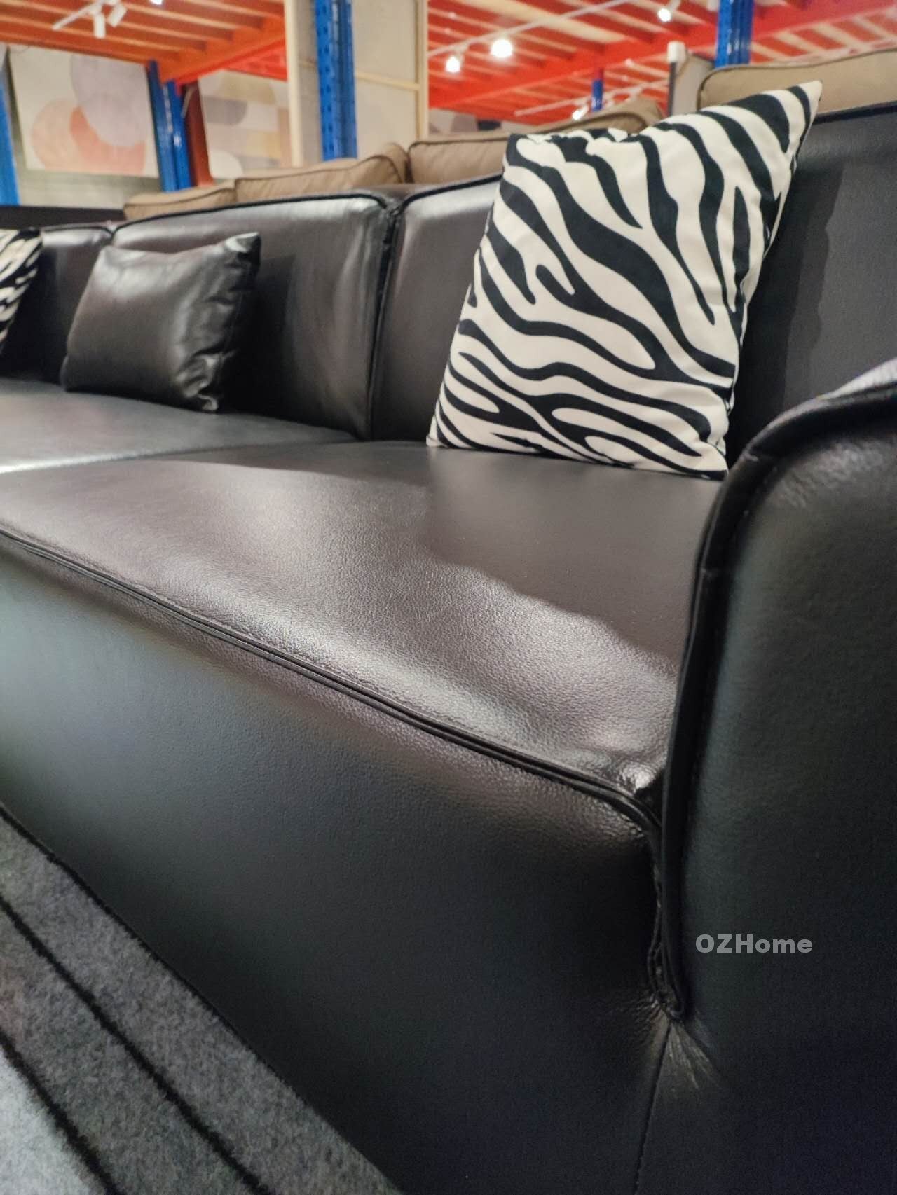 TITAN  360cm Genuine Leather Sofa Oversized Full-Length Real Leather Sofa for Modern Living Rooms