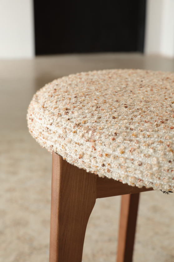 VIRIS Luxury Fabric Monet Tweed Dining Chair – Multi Colors | 4122