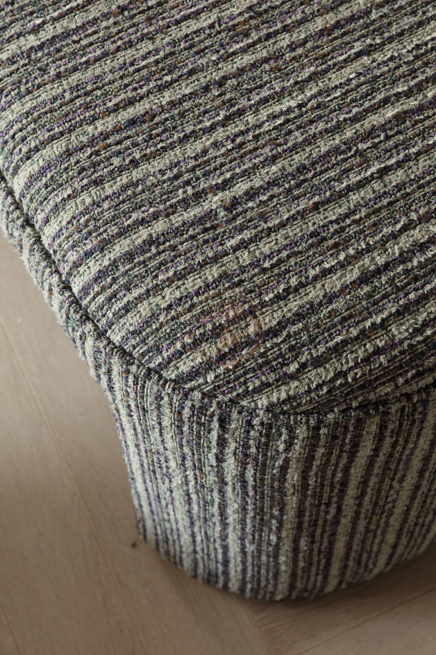 ÉLYSÉ Boho Striped Woven Fabric Upholstered Bedroom Bench | BB-4130