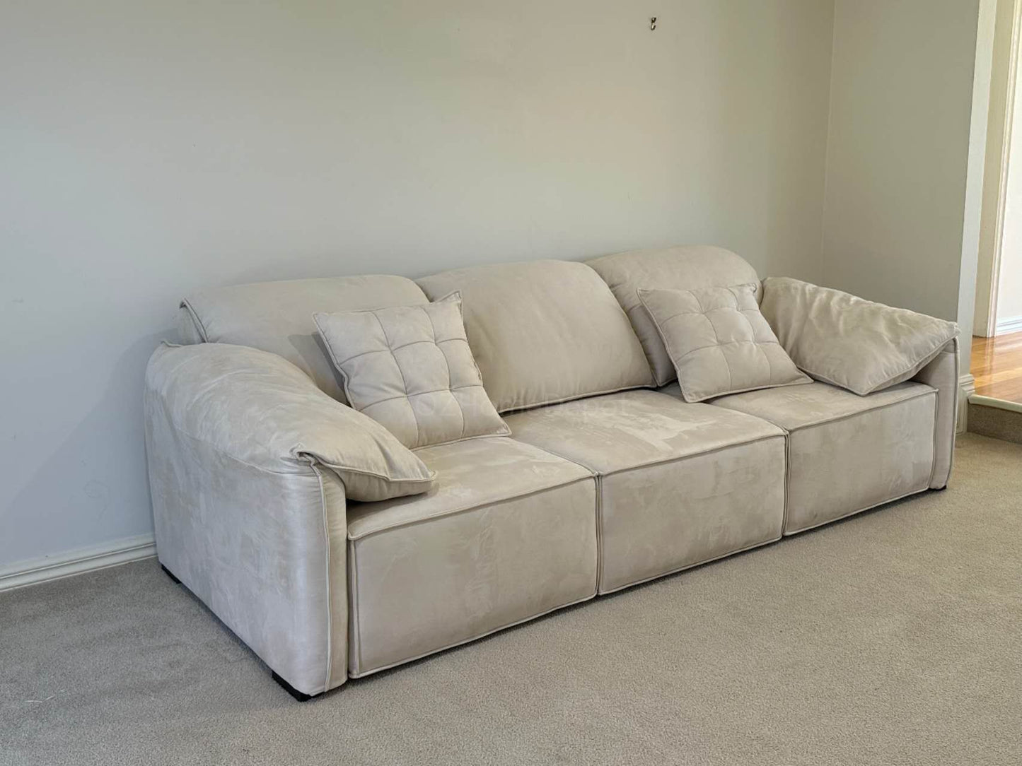ELEPHANT EAR Electric Recliner Sofa 3 Seater with Chaise | Modern Leather Lounge | Designer Sofa Melbourne