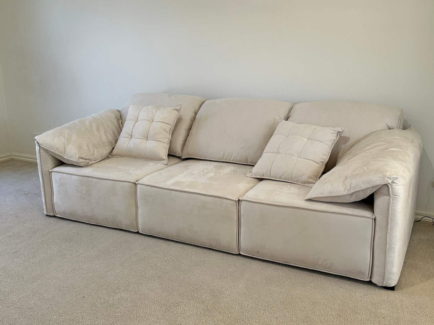 ELEPHANT EAR Electric Recliner Sofa 3 Seater with Chaise | Modern Leather Lounge | Designer Sofa Melbourne