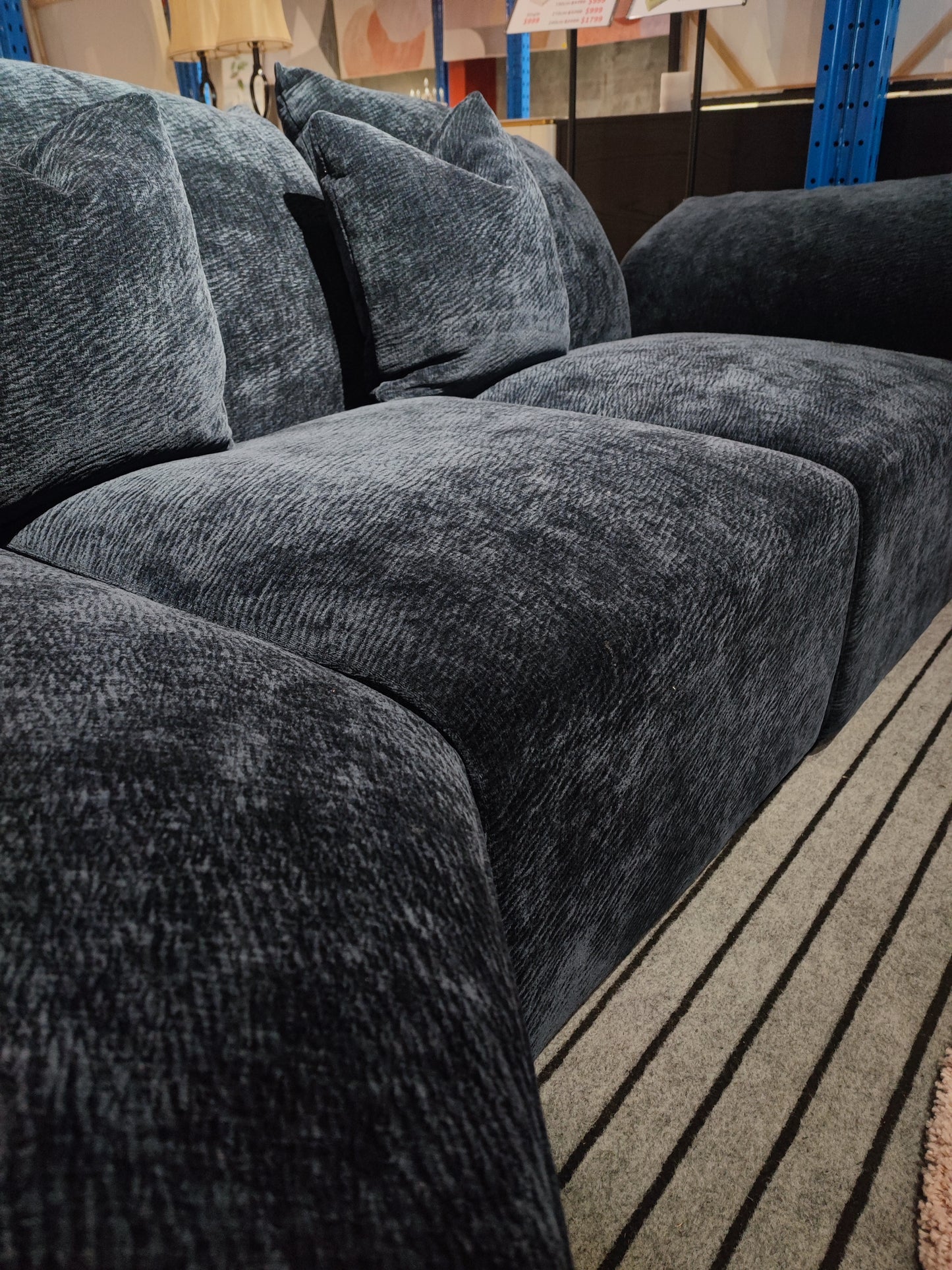 EDRA Replica Designer Style Adjustable Chenille Velvet Large Sofa | Lounge 1083 Sofa | Cloud |