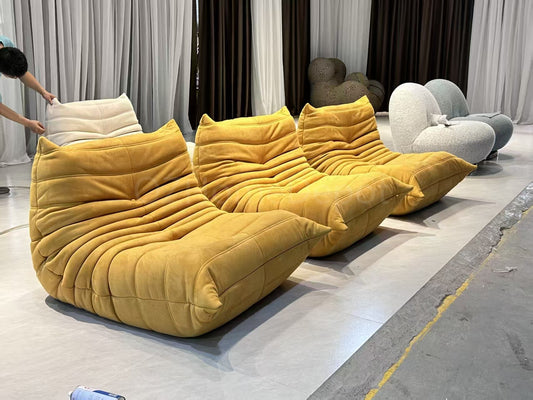 TOGO Designer Caterpillar Lounge Chair  Premium Replica · Multi-Colour Options