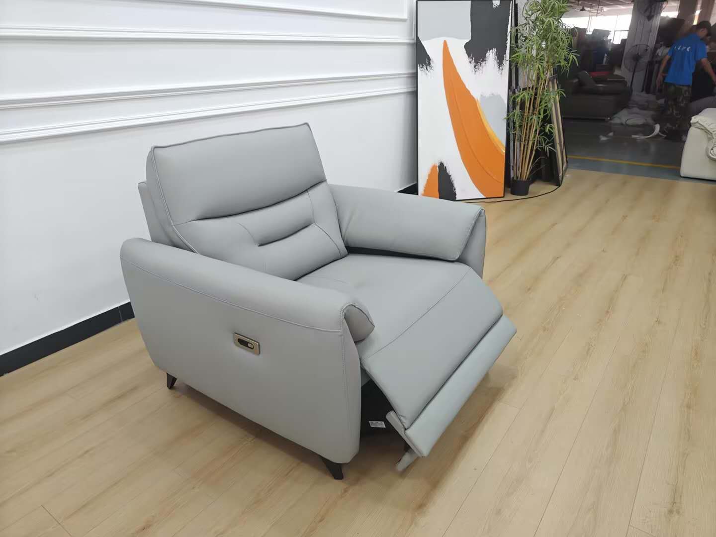 SEXTUS Genuine Leather Power Recliner Chair | Electric Single Sofa