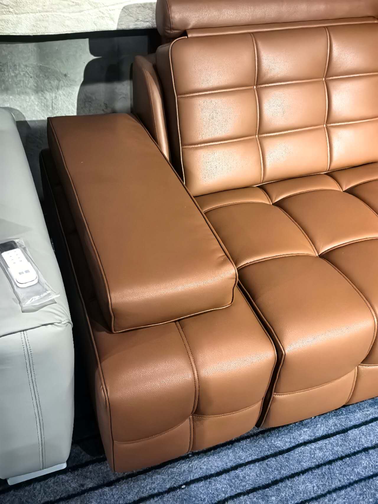 【Voice & Remote Control】LAWRENCE Electric Leather Modular 3-Seater Sofa | Sofabed with Power Slide,
