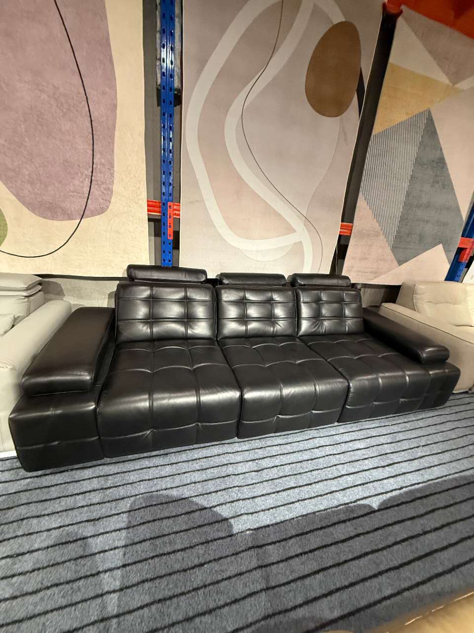 【Voice & Remote Control】LAWRENCE Electric Leather Modular 3-Seater Sofa | Sofabed with Power Slide,