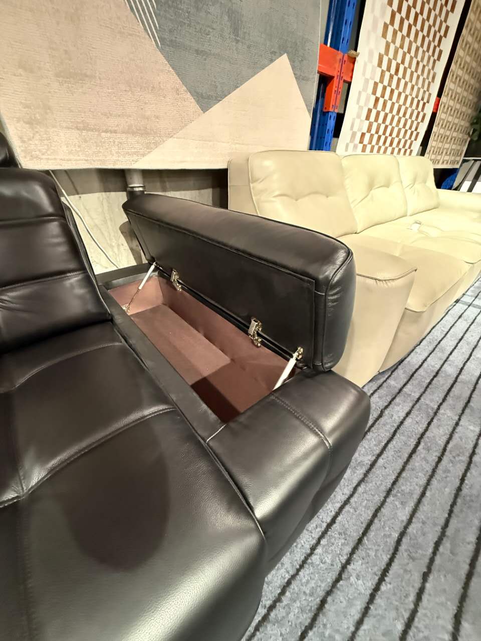 【Voice & Remote Control】LAWRENCE Electric Leather Modular 3-Seater Sofa | Sofabed with Power Slide,