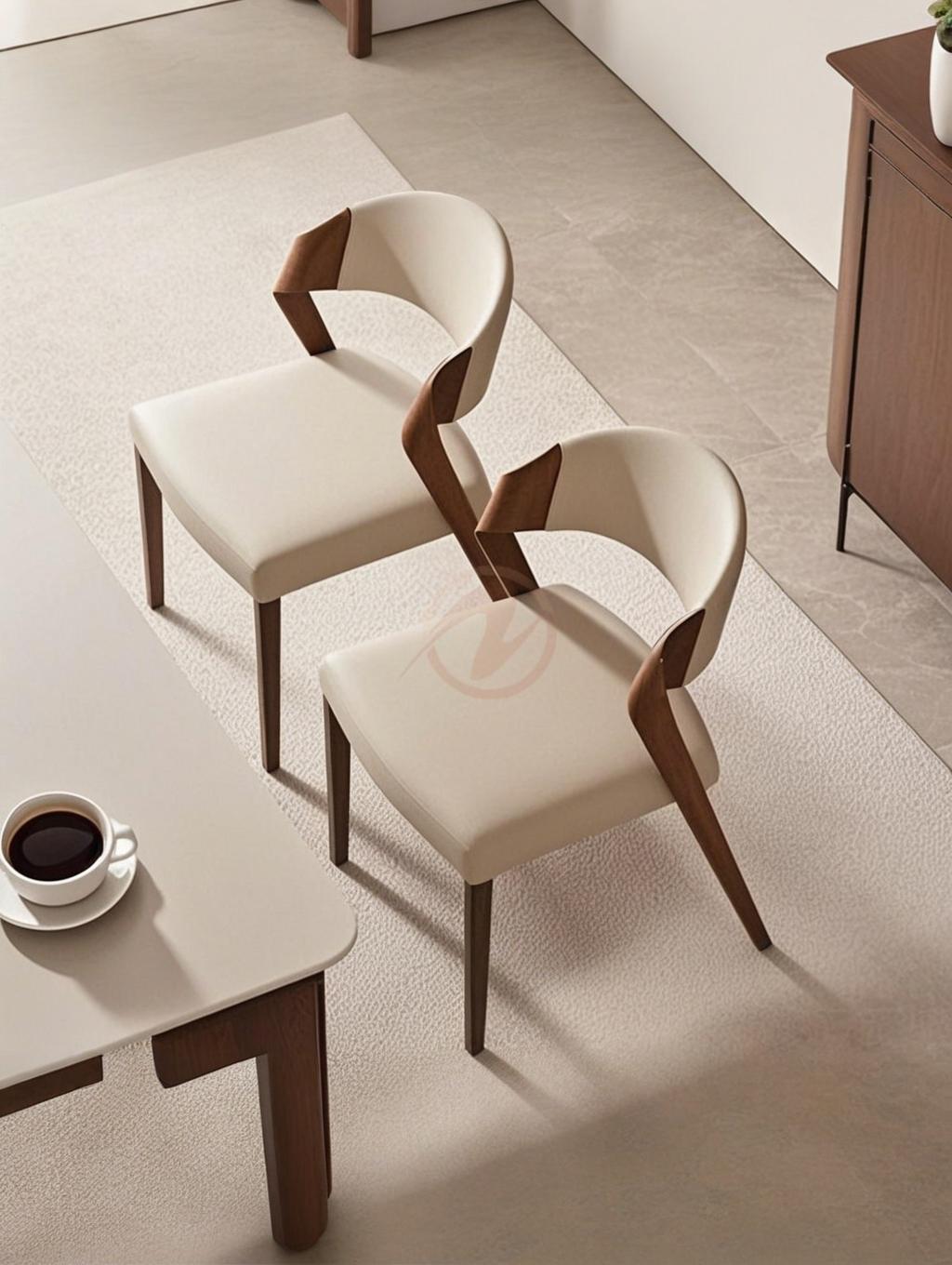 SCANDI Modern Nordic Designer Ash Wood Dining Chair with Armrests | 4054