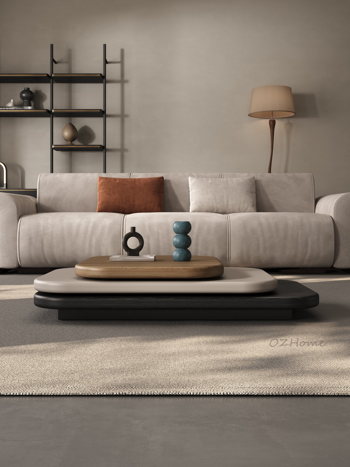 Orbit – Designer 3-Layer Swivel Wooden Coffee Table | 5025