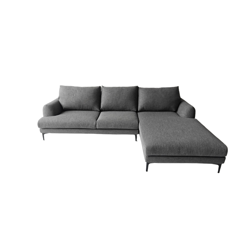 [Special Offer] JYTEE Custom Edition Grey Fabric 3-Seater Corner Sofa 1051