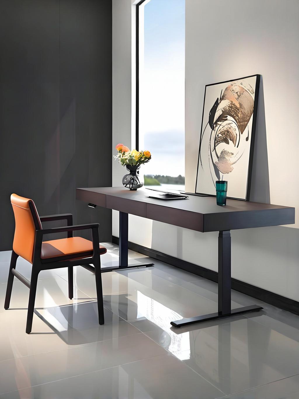 ELVIR Premium Solid Wood Electric Height Adjustable Desk – 180cm | 6016-180