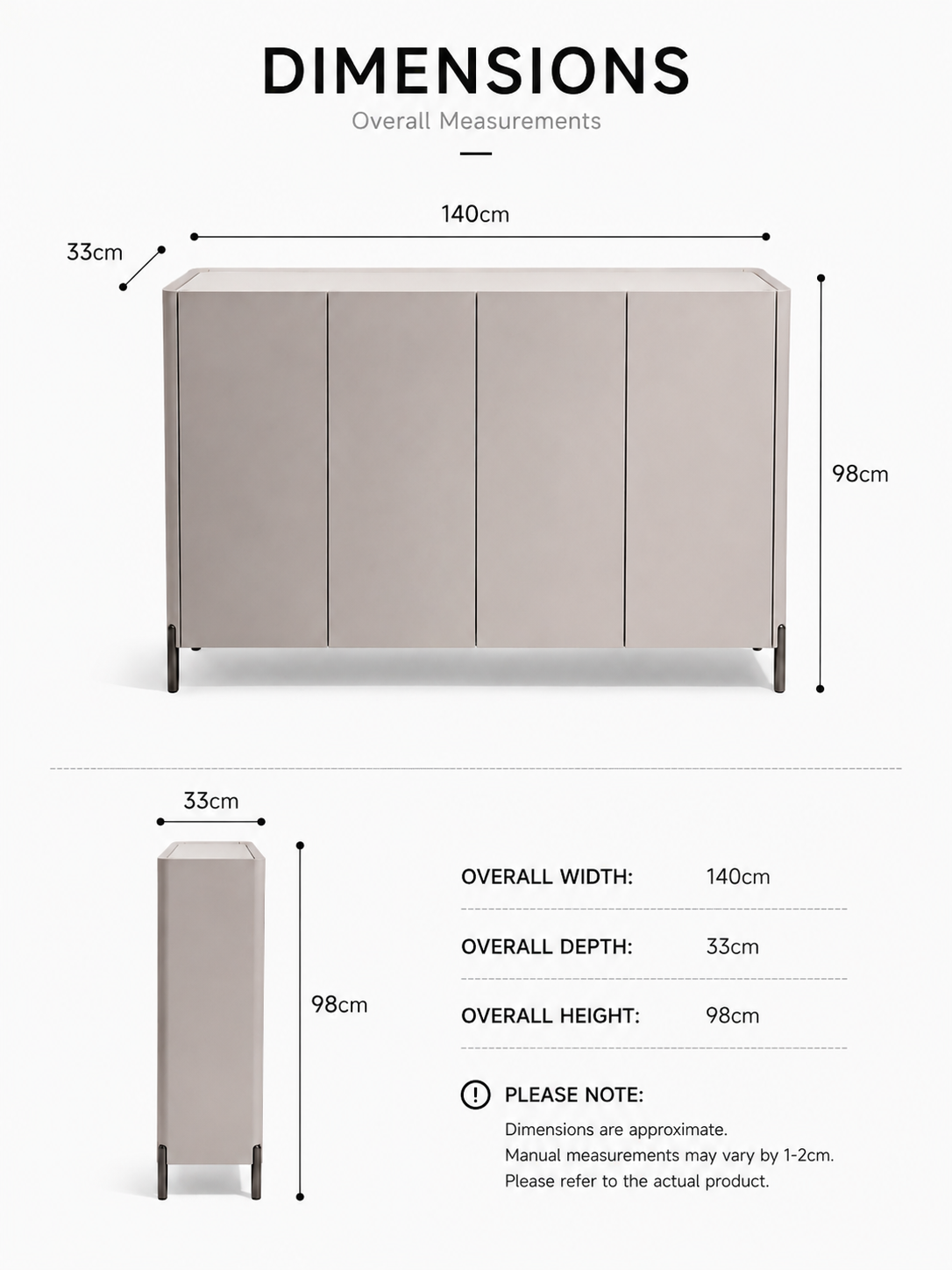 ELARA High Gloss 4-Door Shoe Cabinet with Tempered Glass Top | Entryway Storage Cabinet | SS-012