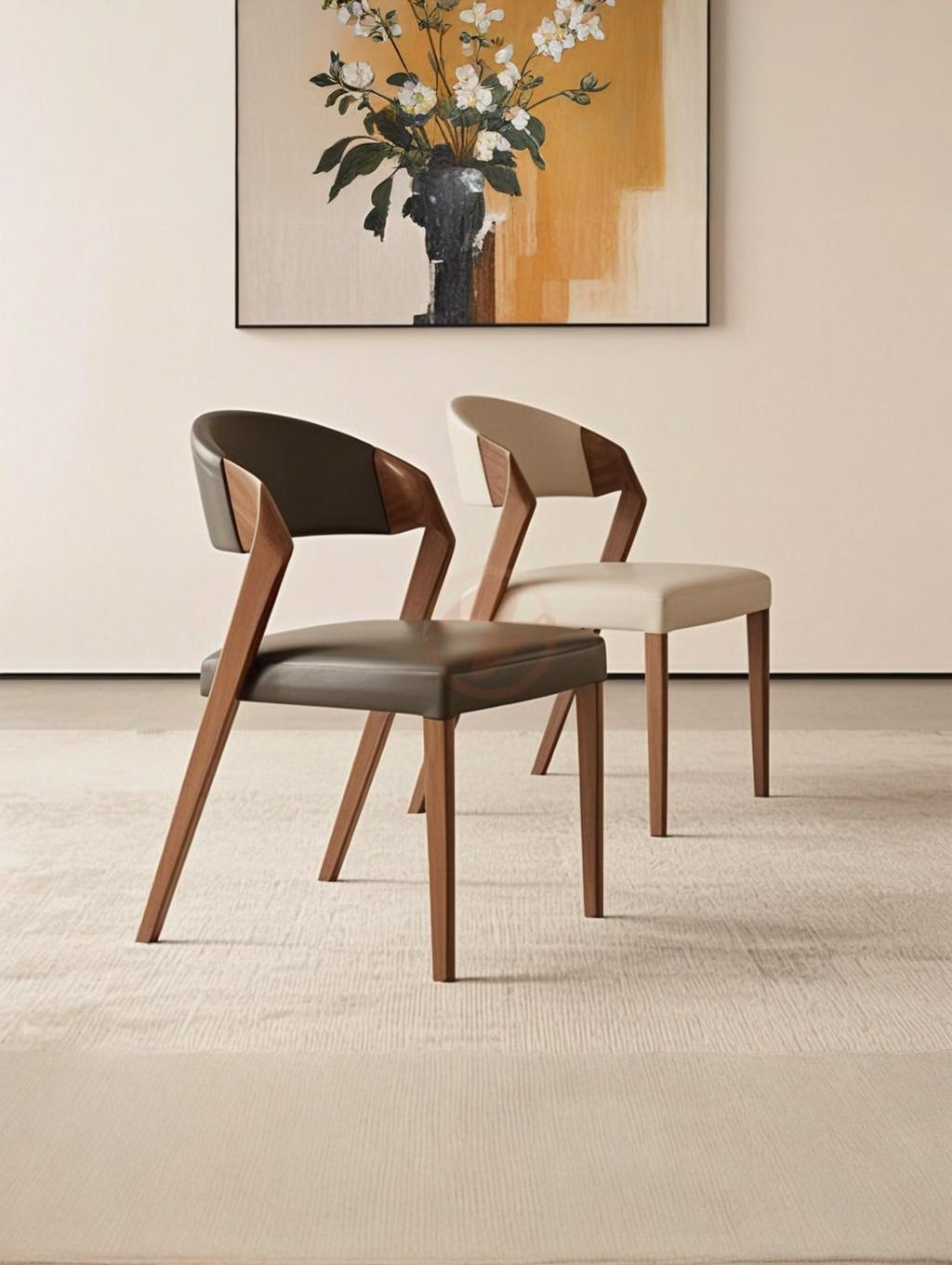 SCANDI Modern Nordic Designer Ash Wood Dining Chair with Armrests | 4054