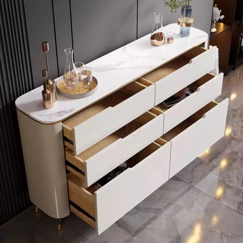 SERÉA 120cm Sideboard with Sintered Stone Top & 6 Drawers